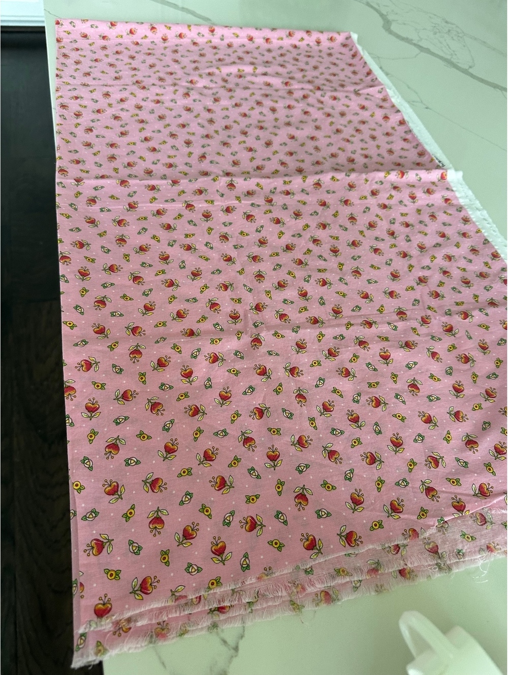 2 yards of Pink Mary Engelbreit fabric designed for VIP by Cranston in 2014 - Picture 4 of 4